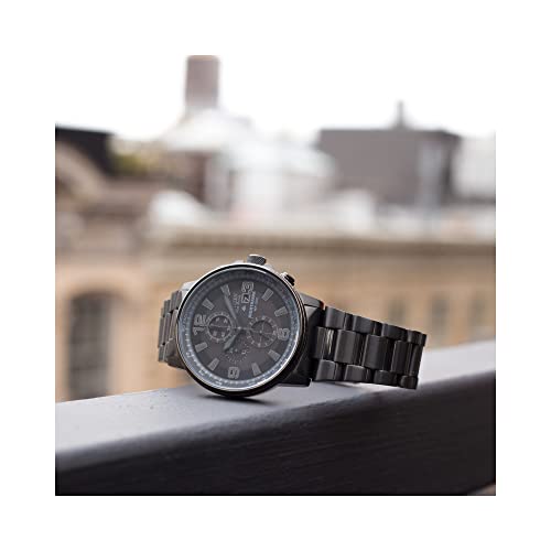 Nighthawk Chronograph Watch – Black Dial