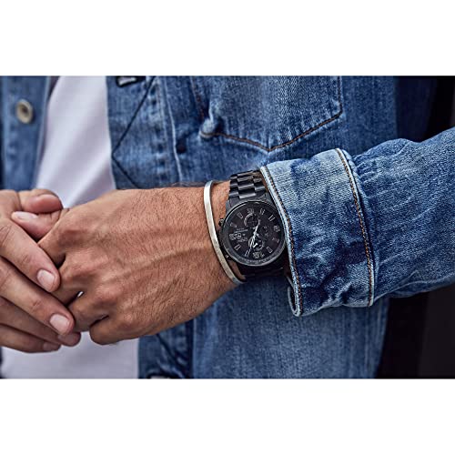 Nighthawk Chronograph Watch – Black Dial