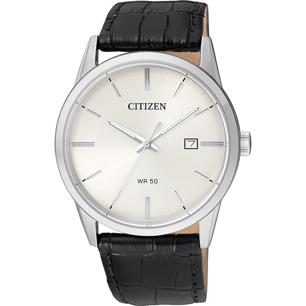 Casual Quartz Watch – Leather Strap Men