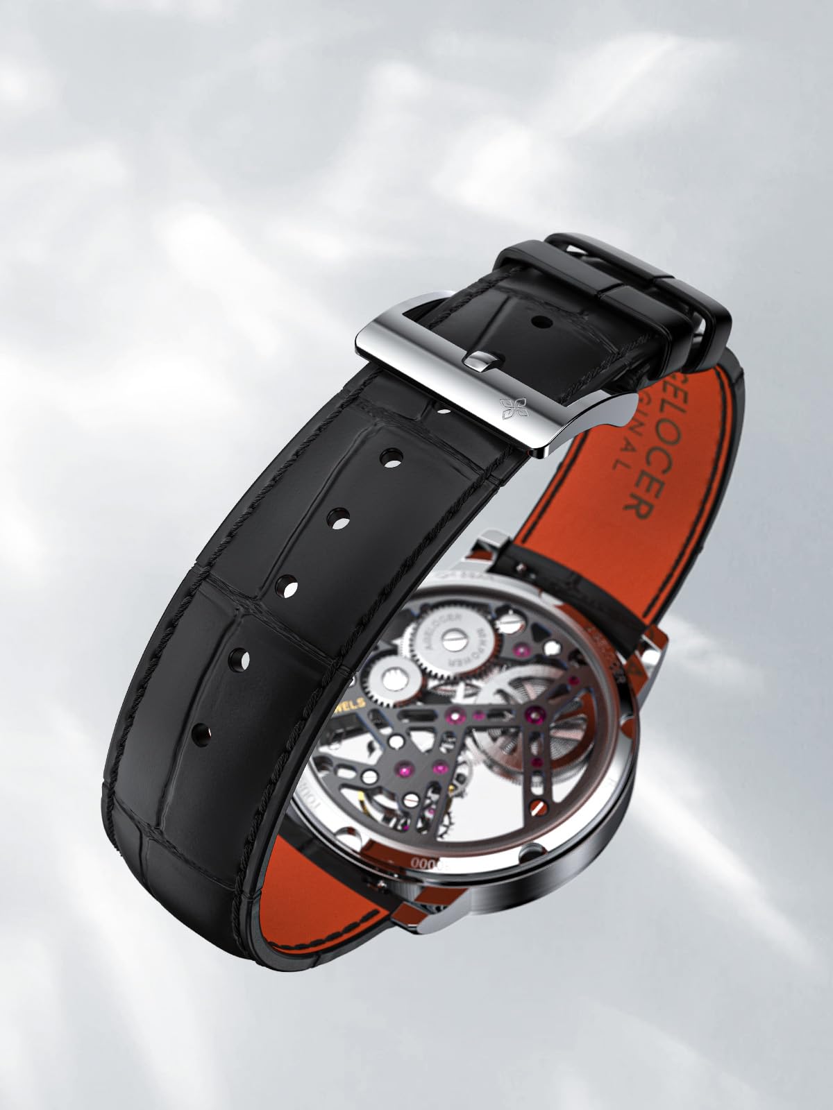 Tourbillon Skeleton Watch – Leather Strap