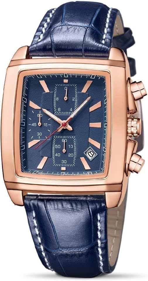 Men’s Chronograph Watch – Leather Strap
