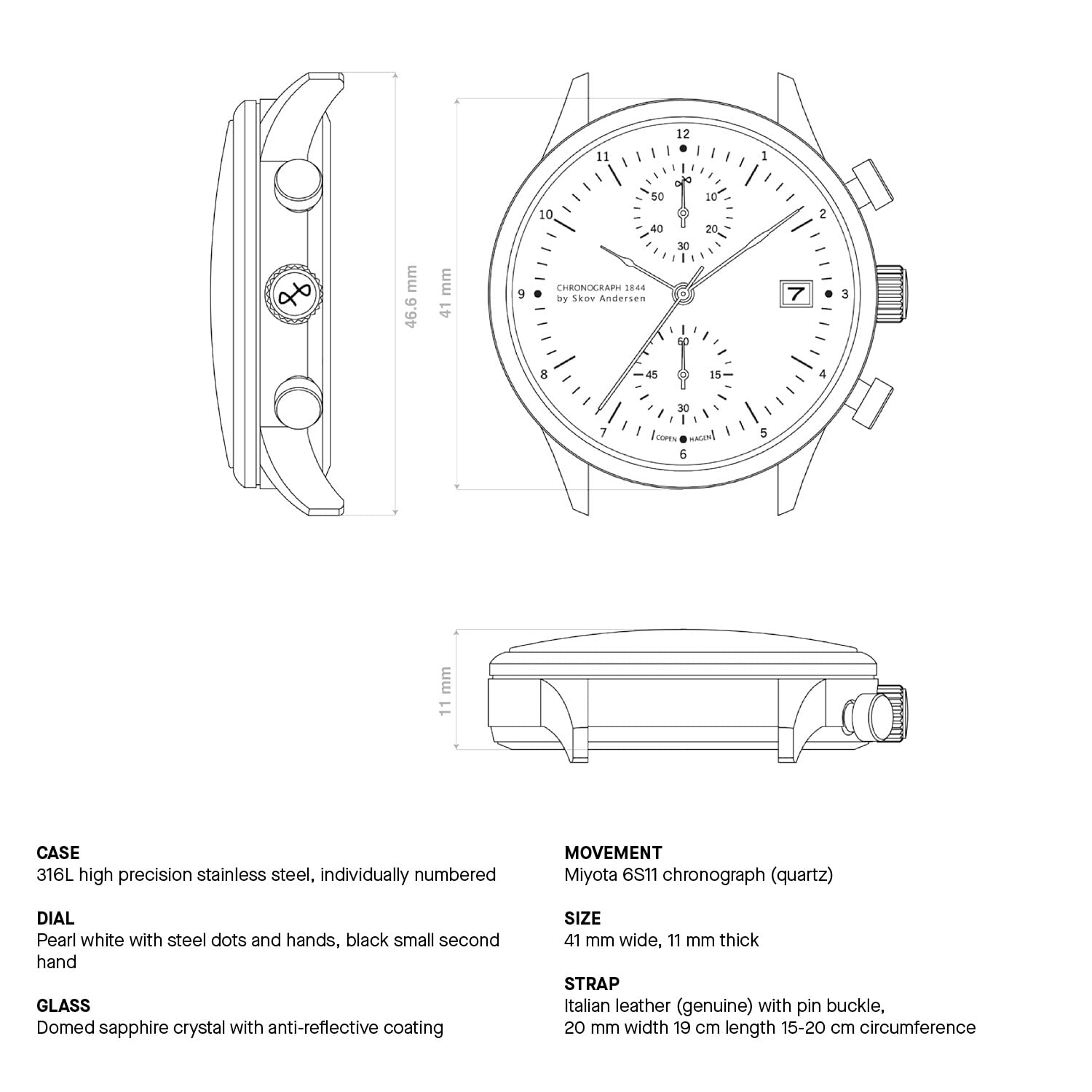 1844 Chronograph Watch – Men