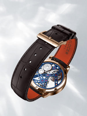 Tourbillon Skeleton Watch – Leather Strap