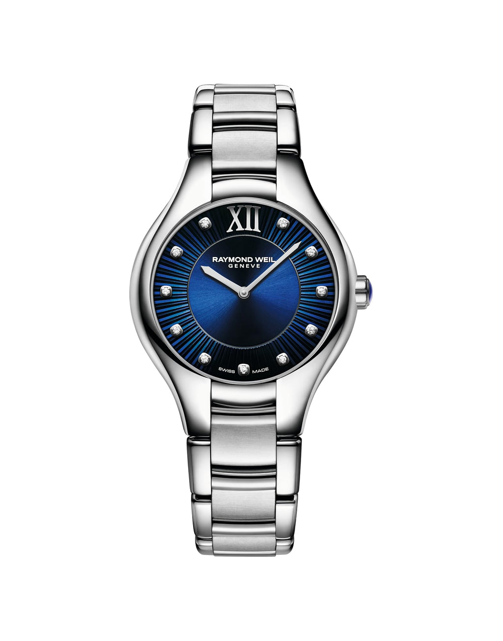 Diamond Blue Dial Watch – Women