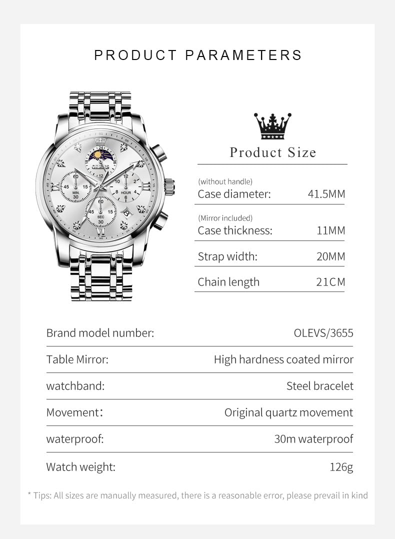 Men's Diamond Watch – Blue
