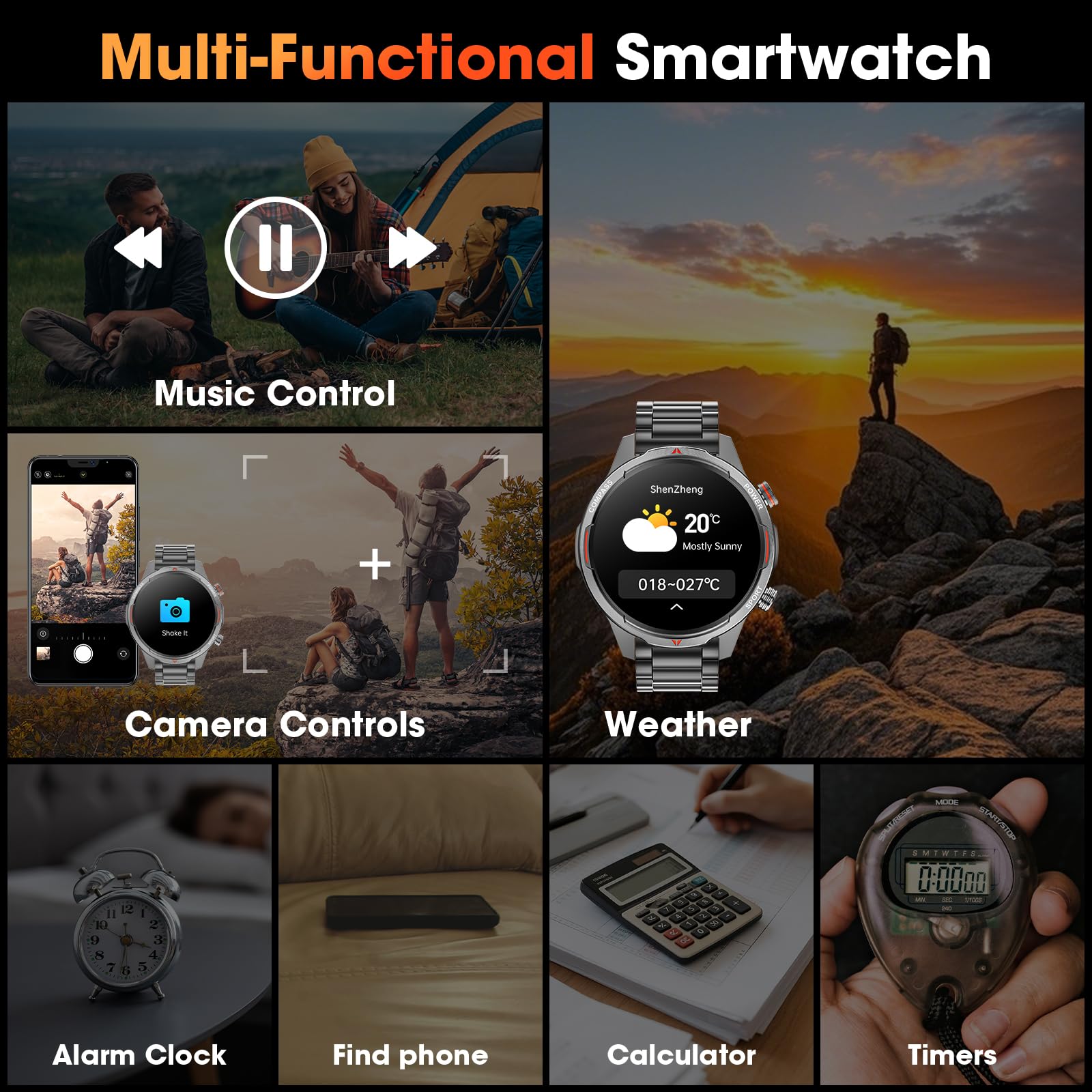 Military Smartwatch – 1.7" HD