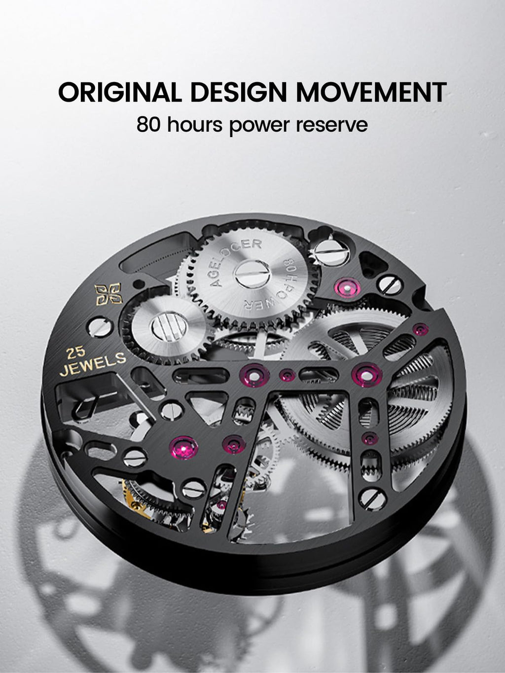 Tourbillon Skeleton Watch – Leather Strap