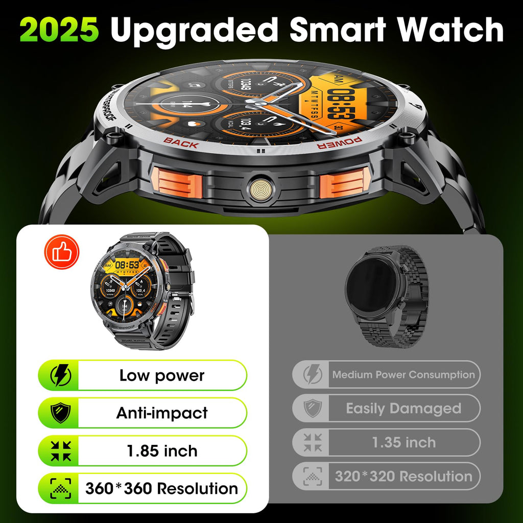Military Smartwatch – 1.85" HD
