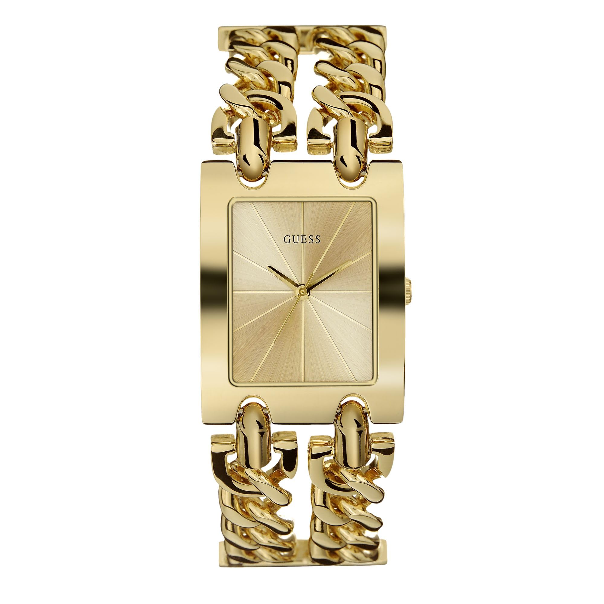 Guess Women's Silver-Tone Multi-Chain Bracelet Watch