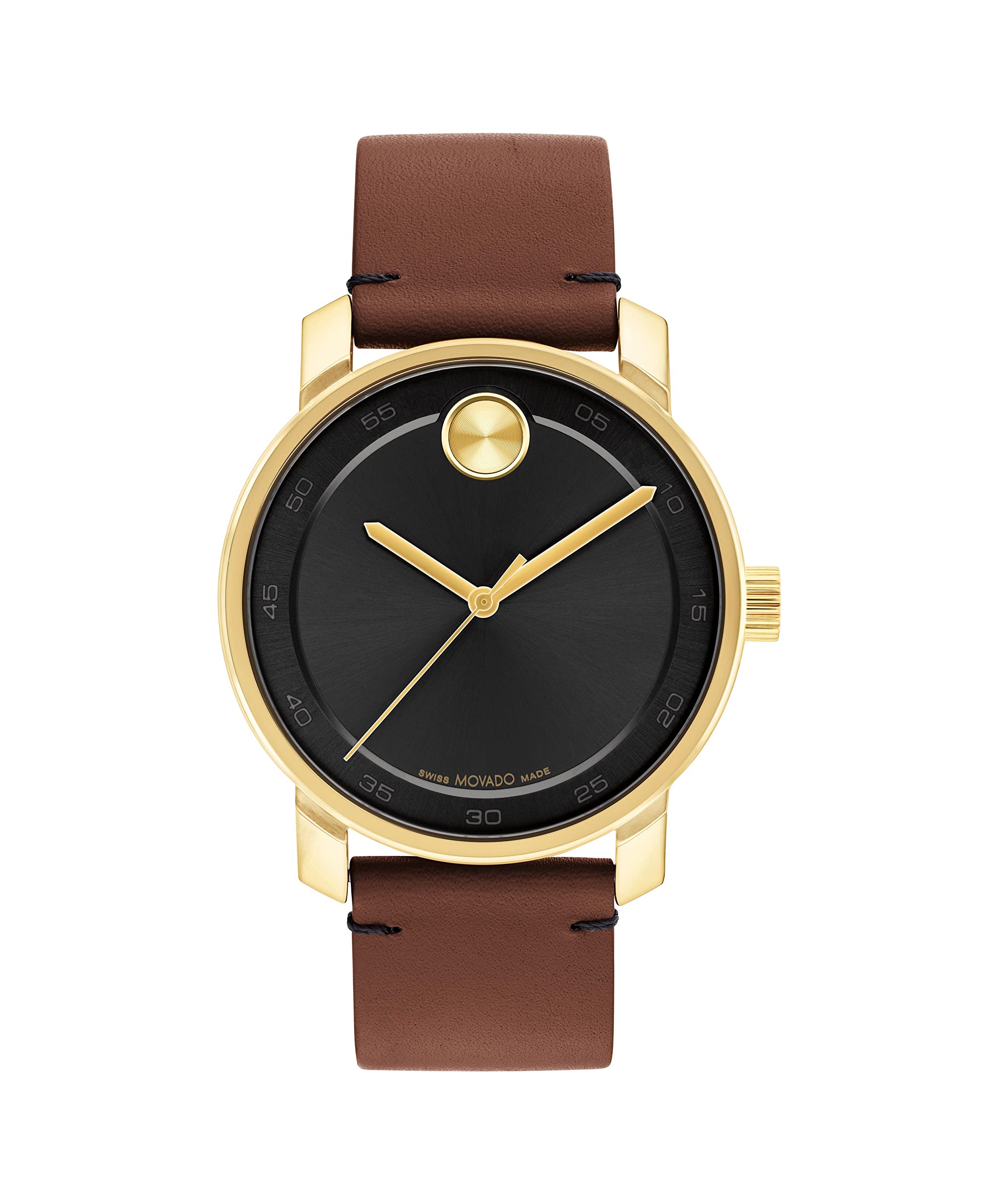 Bold Quartz Watch – Leather Strap