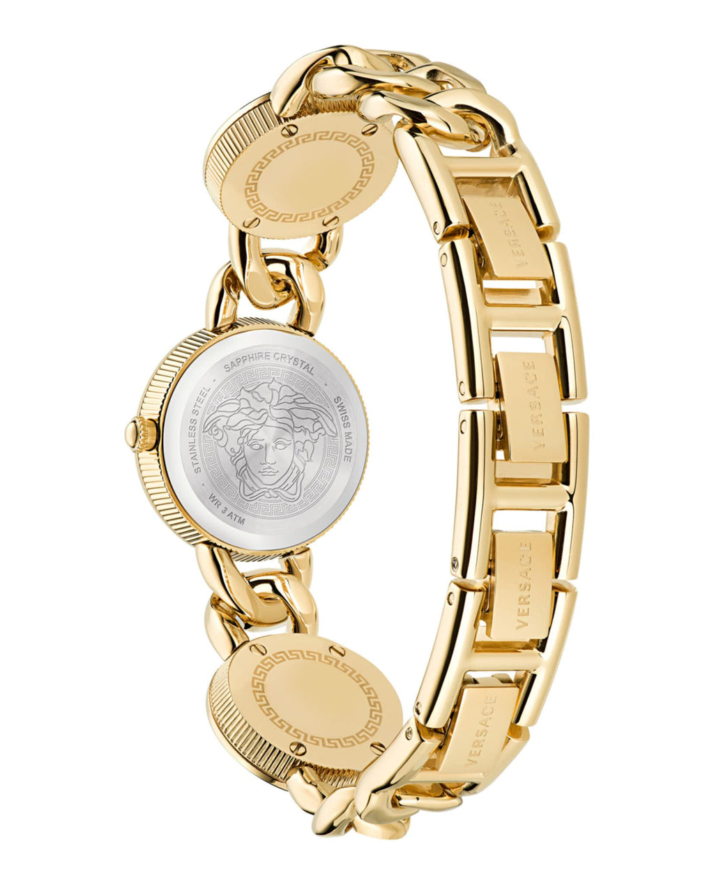 Gold Tone Quartz Watch – Black Dial Women
