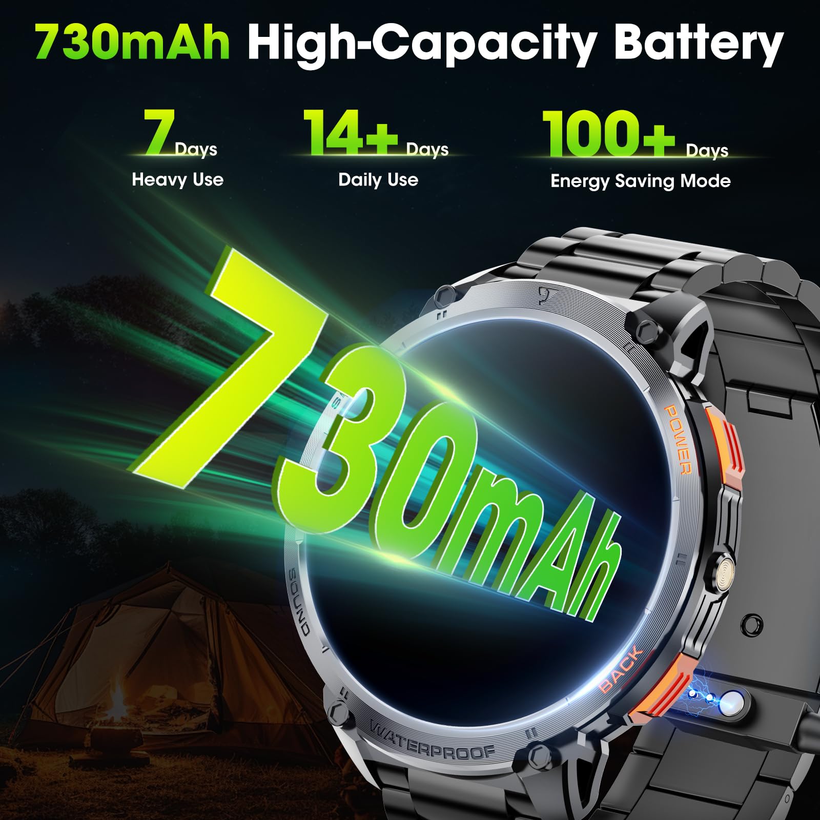 Military Smartwatch – 1.85" HD