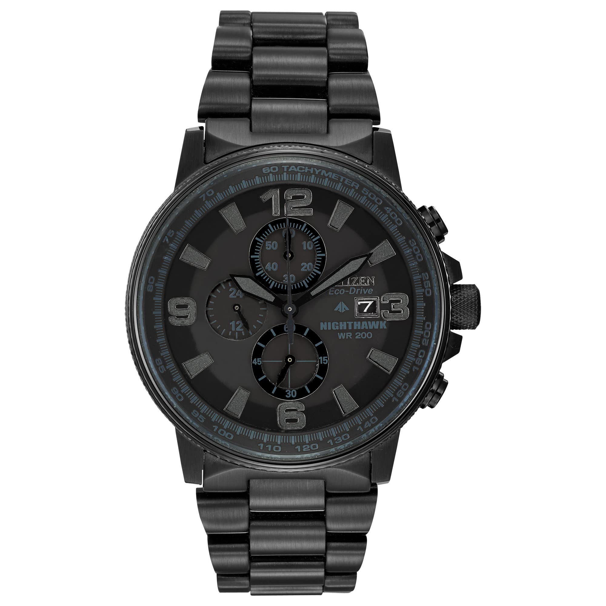 Nighthawk Chronograph Watch – Black Dial