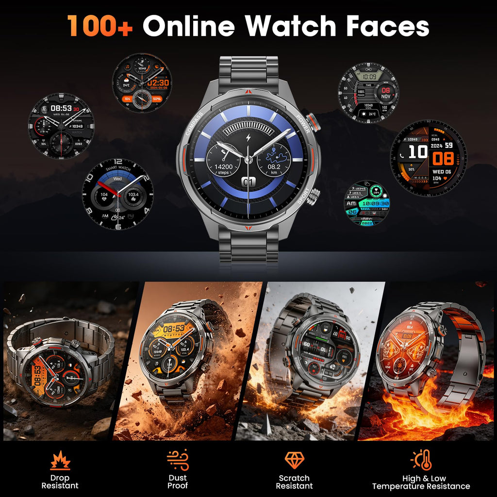 Military Smartwatch – 1.7" HD