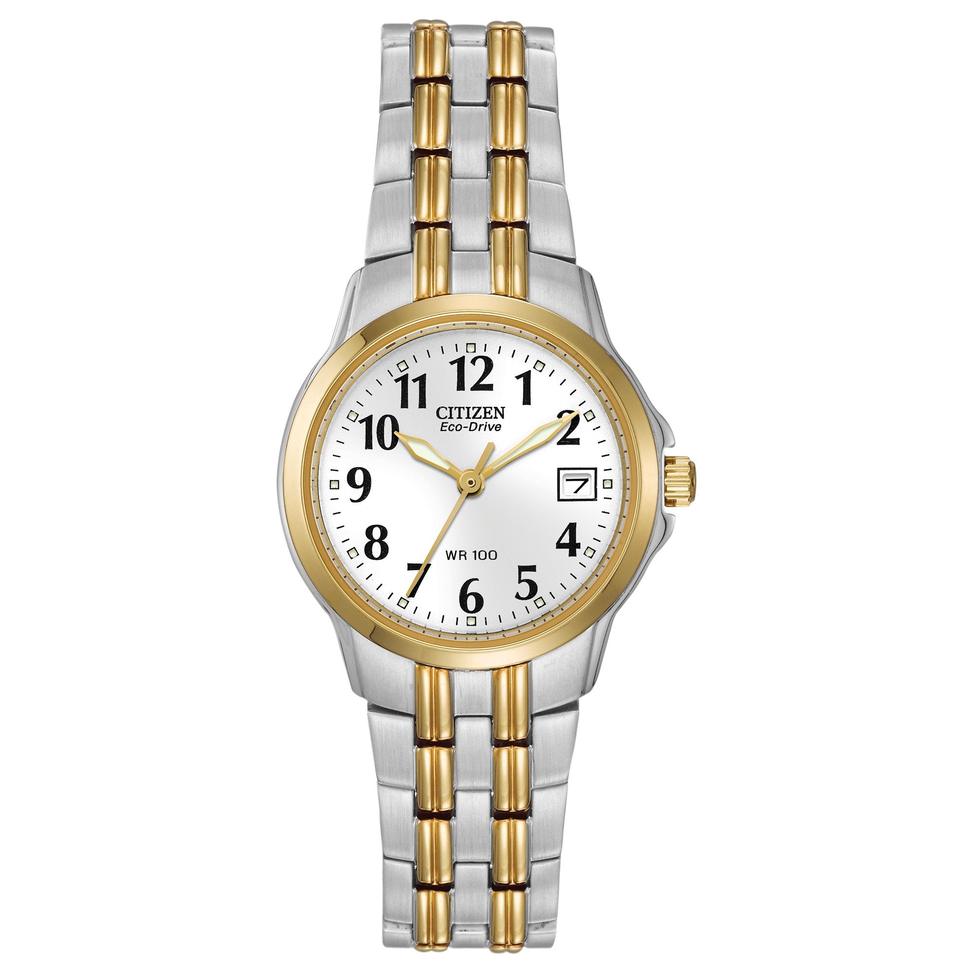 Two-Tone Dress Watch – White Dial